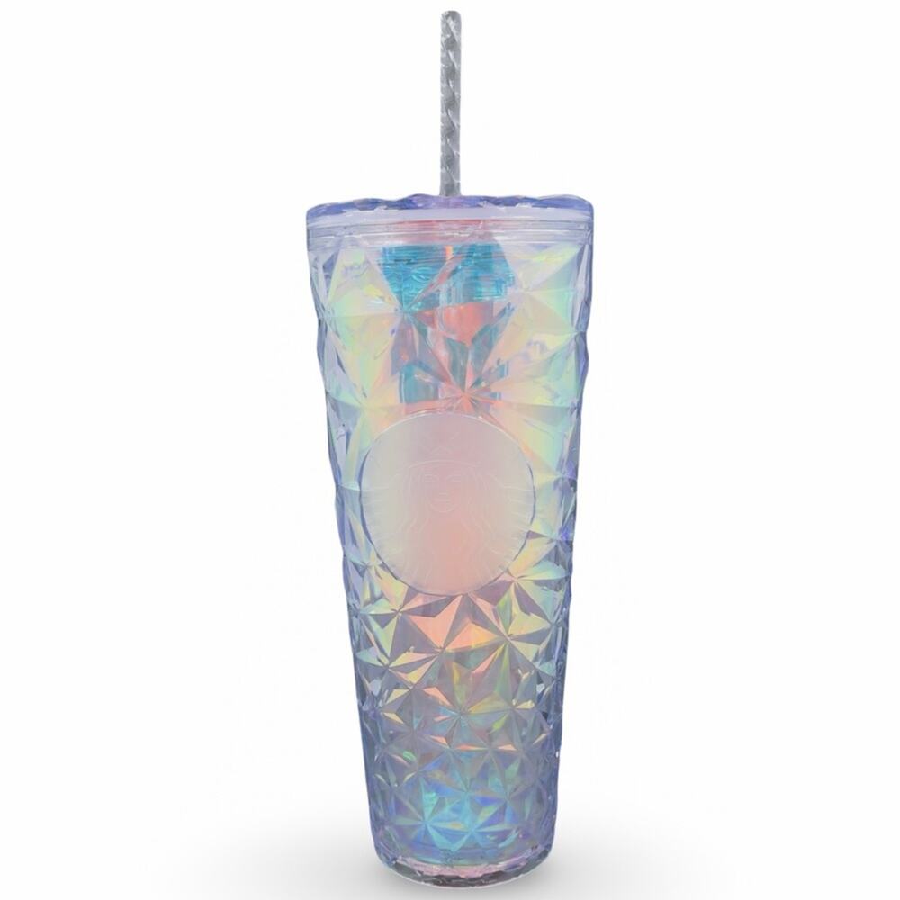 Starbucks Holiday 2023 Iridescent Winter White Venti Cold Cup NWT Beautiful